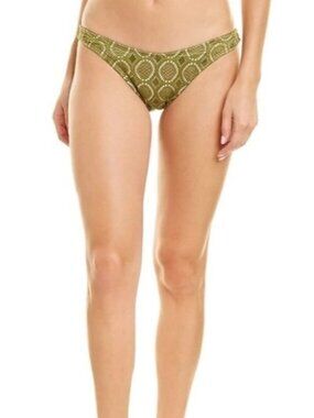 Risk Women’s Bikini Bottoms Cheeky Thong Nude Black Size XS boho chic swim beach